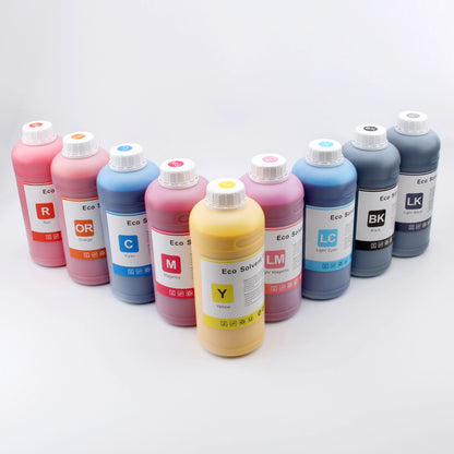 2-Year Eco-Solvent for Ink for Epson for EcoTank Printers (3750 2803 4800 ET-15000 ET8550) Digital Printing Certified with MSDS