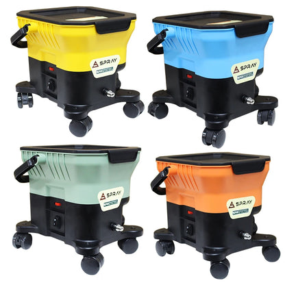Professional Industrial LVLP Airless Spray Machine Dual 21V Batteries Long-Lasting Brushless Motor 4000PSI Pressure 7L Cup