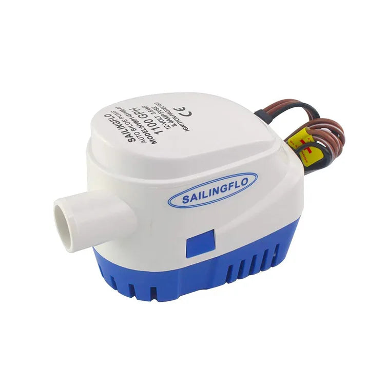 SAILINGFLO Automatic Boat Self-priming Marine RV 1100GPH 12 Volt Anti-Airlock CE Certified Auto Bilge Pump with 2-Year Warranty