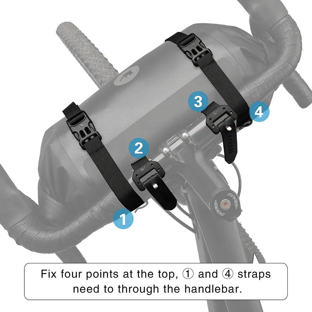Rhinowalk Bike Handlebar Bag Waterproof Big Capacity 4L-12L  Frame Front Tube Cycling Bag Trunk Pannier Bike Accessories