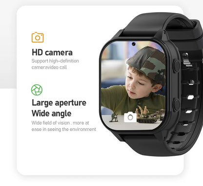 2024 Hot Selling Boys Girls Kids IP67 Waterproof Touch Children Safe Area SOS Emergency Call Voice Chat GPS 4G Smart Watch