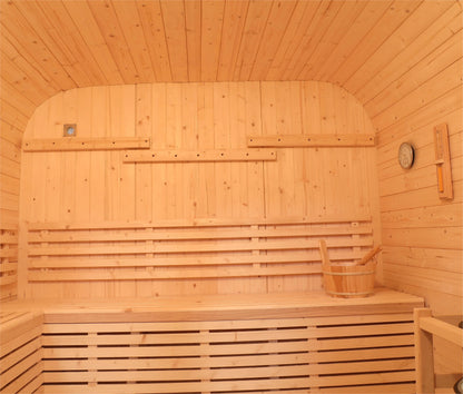 Sale! Modern White Pine Wood Sauna Room - Tempered Glass & Easy DIY Assembly for Backyard