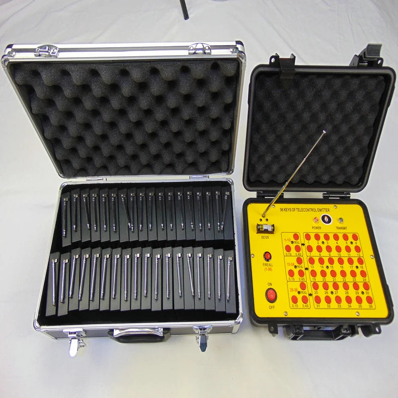 AN36 36 Cues Cold HAPPINESS Pyrotechnic Machine Wedding Celebration Firework Firing System Stage Fountain Hand Held Cold Pyro