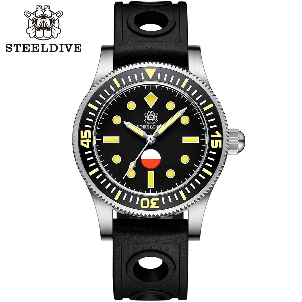 New Arrival! SD1952T 300m Waterproof Steeldive Brand Sapphire Watch Glass Luxury Automatic Mechanical Diving Watch Men