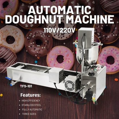 Automatic Donut Machine User-Friendly Control Mini Donut Machine Maker 3KW Durable 11V/220V Commercial Donut Making Machine