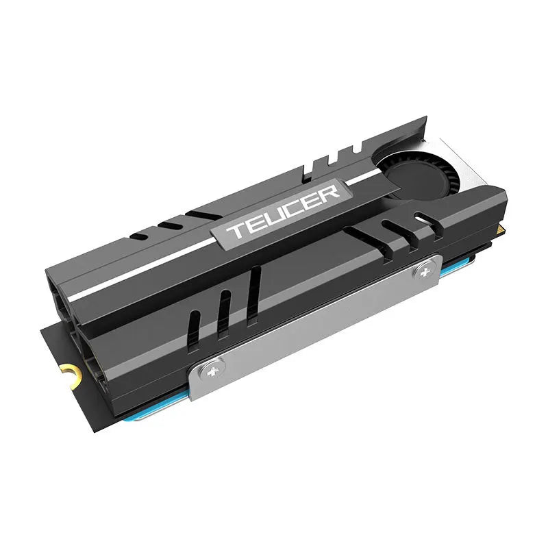 TEUCER M.2 2280 NVME SSD Cooling Vest Radiator Heat Sink with Fan in Stock