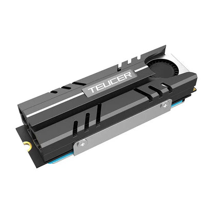 TEUCER M.2 2280 NVME SSD Cooling Vest Radiator Heat Sink with Fan in Stock