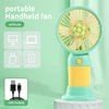 Wholesale Mini Rechargeable USB Cooling Fan Portable Outdoor Multi-Functional Ventilante Single Speed Handheld Cute Design