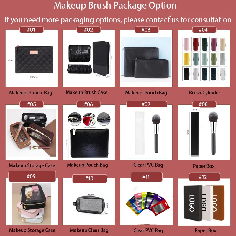 HMU Rich Stock Ship Fast Your Own Brand Best Quality Makeup Brush Professional Private Label Makeup Brush Set With Belt Bag