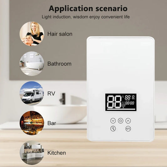 3000 3500 4000 4500 5000 5500 6000 6500 7000 Watt Tankless Electric Water Heater 220 240V for Household Appliances Hotel Car RV by PDG ibma