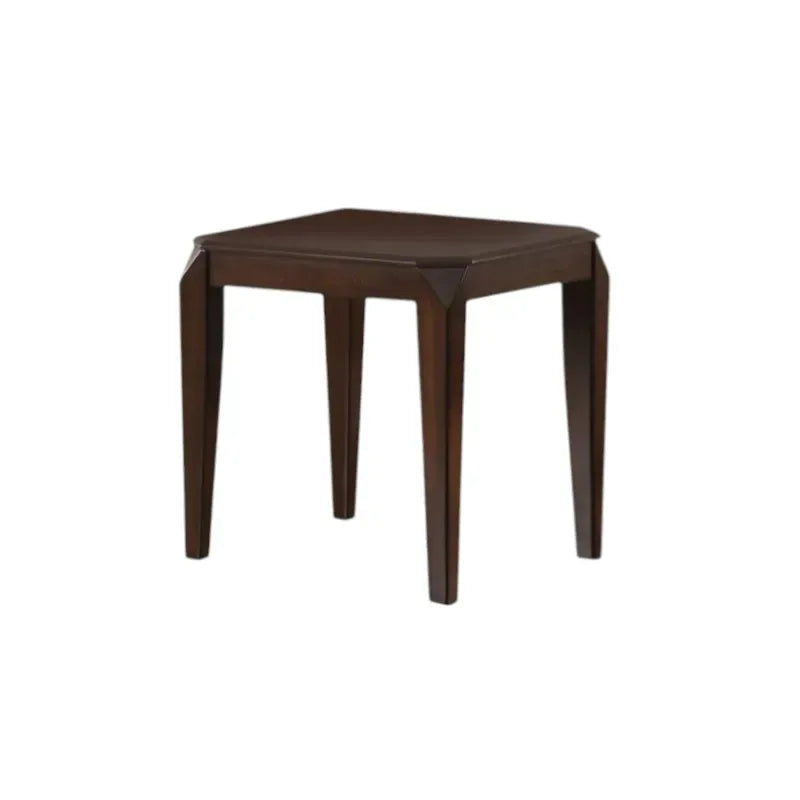 23\" Dark Brown HMS Solid Wood End Table for Living Room Furniture