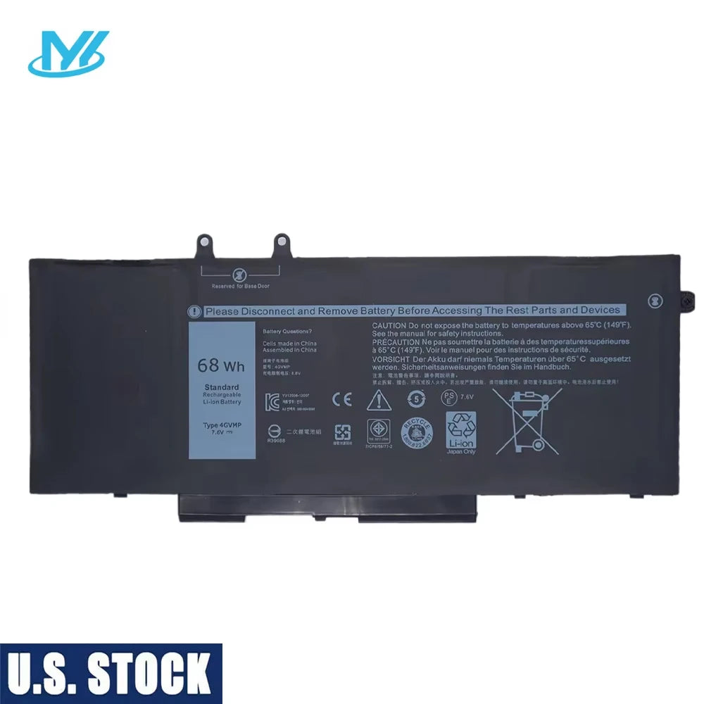 USA Stock Myiyae Brand New 4gvmp Laptop Battery for Dell Latitude 5400 5410 5500 5510 Precision 3540 3550 Notebook Battery