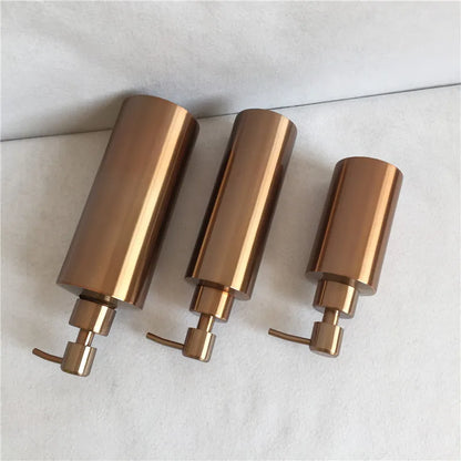 Rose Gold 304 Stainless Steel Liquid Hand Pump Soap Dispenser Shampoo Bottle