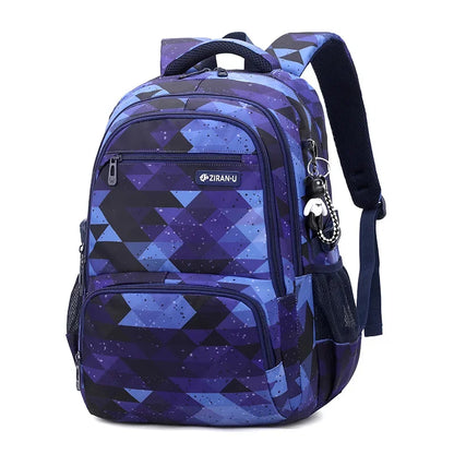 Fashionable Unisex Student Backpack Waterproof Stylish Mochilas with Zipper Closure Personalized School Bag for Students Babies