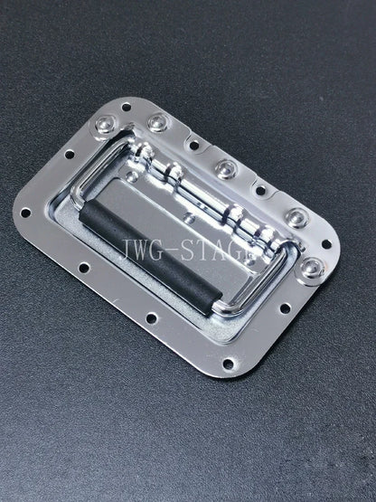 162x107mm Flight Case Metal Accessories Red Black Handle