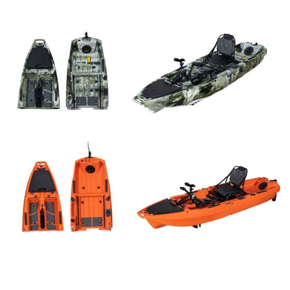 6.5 ft Sit on Top Paddle Kayak Fishing Canoe Plastic Boat