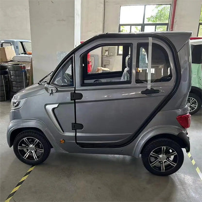 Factory Wholesale 2000W Small New Energy Adult Vehicle Low-Speed Four-Wheel Electric Car Three Seats Urban Commute 45km/h