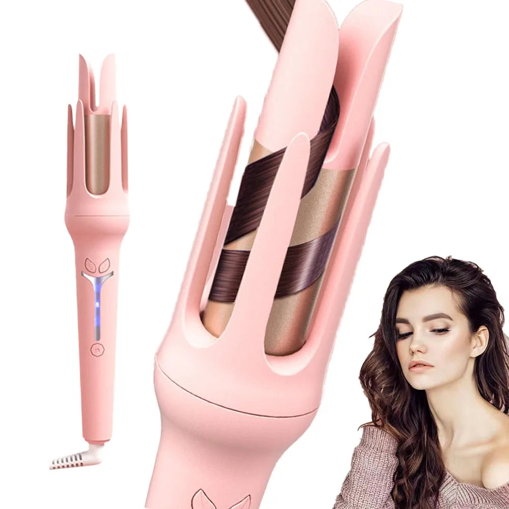 New Style Ceramic Tourmaline Curling Wand Adjustable Temperature Hair Curler Iron for Natural Waves