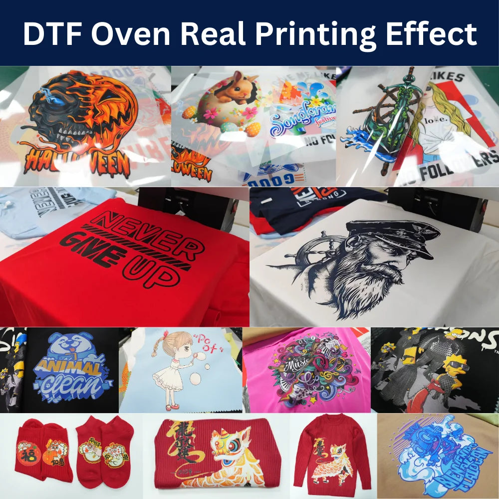 Erasmart Digital A3 A2 Desktop Pet Film T Shirt DTF Printer Powder Dryer Heat Curing Drying Oven DTF Oven with Air Purifier