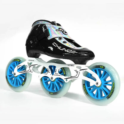 Adjustable Inline Professional Carbon Speed Skating Shoes 3/4 Wheels 100mm*4/110mm*3/110mm*4