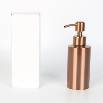 Rose Gold 304 Stainless Steel Liquid Hand Pump Soap Dispenser Shampoo Bottle