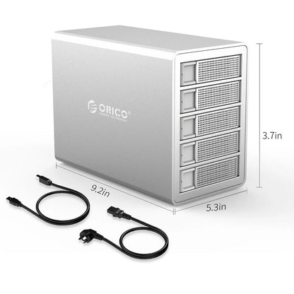 ORICO 35 Series 5 Bay HDD Docking Station With Dual Chip 150W Built-in Power Hard Drive Case for Altcoins Mining