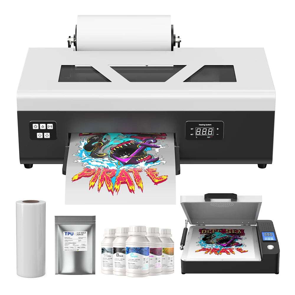US Warehouse L800 L805 DTF Printer Cost-effective Dtf Printer Printing Machine Bundle & Oven Printing on Various Fabrics