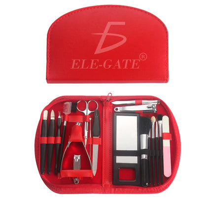ELEGATE Adults Travel Beauty Case-18-Piece Complete Care Set HOG.192 Model B2505 Travel Size Made in Mexico