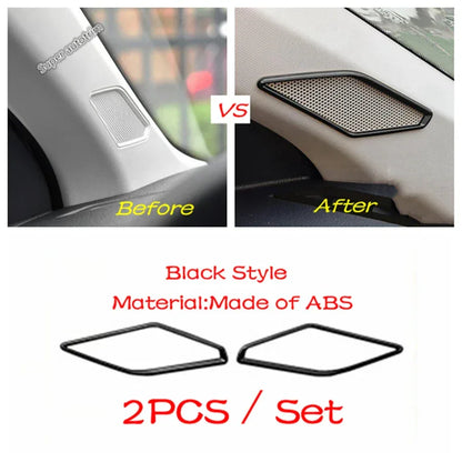 Center Control Gear Shift Panel Inner Door Armrest Handle Cover Trim Black Fit For VW Volkswagen Polo 2019 - 2023 Accessories