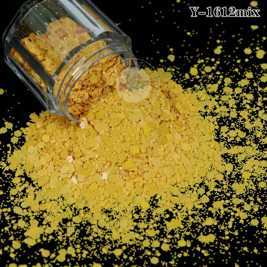 Factory Matt Macaron Colors Nail Sequins Solvent Resistant Non-Toxic Chunky Glitter Bulk Tumbler Snow Globe Epoxy Resin Festival