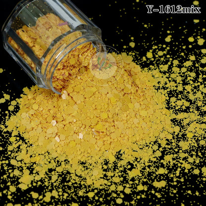 Factory Matt Macaron Colors Nail Sequins Solvent Resistant Non-Toxic Chunky Glitter Bulk Tumbler Snow Globe Epoxy Resin Festival