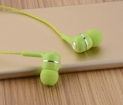 2024 New 3.5mm Wired In-earSuper Bass Crack Colorful Headset Earbud with Microphone Hands Free Sport Earphone For Android iPhone