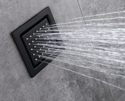 LED Full Body Smart Ceiling 4 Ways Function Digital Thermostatic Rainfall Waterfall Shower Jets System Set with Body Jets