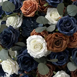 IFG Floral Factory Customized Elegant  Navy Blue Copper White Greenery  Wedding Centerpiece Flower Decor