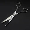 6.0 Inch FZC New Fashion Design Beauty Barber Flat Scissors Tooth 1 Set of 5 Kind of Scissors Single Hairdressing Scissor HS-860