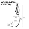 5pcs/bag 5g 7g 10g 14g Sharp-hooks Tip Strongness Root Original Lead Crank Lead Head Hook Fishing Hook