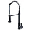 Modern Stainless Steel Single-Handle Kitchen Faucet Deck Mounted with Side Spray for Hotel Use