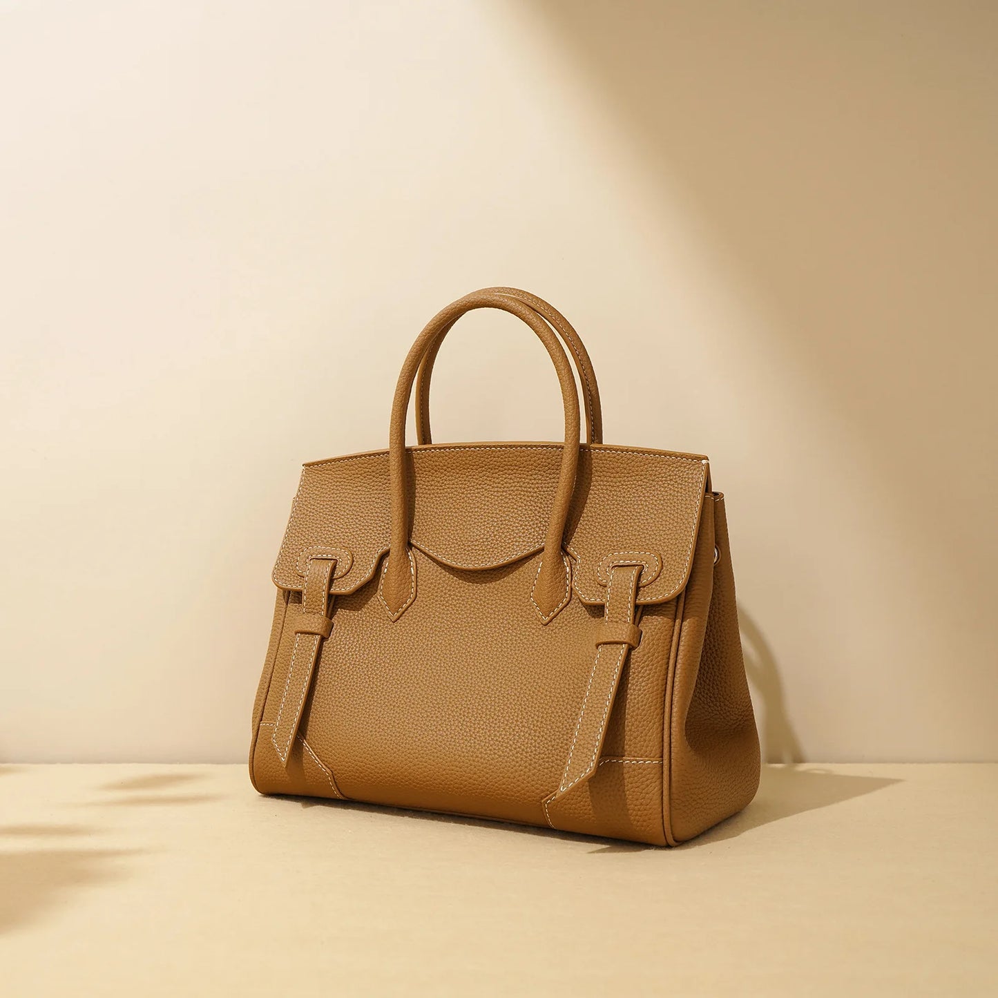Autumn Winter Togo Top Cowhide Platinum Bag Stylish Luxury Crossbody Commuting Handbag Tote Versatile Leather Lining for Gifts