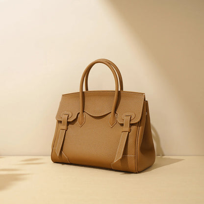 Autumn Winter Togo Top Cowhide Platinum Bag Stylish Luxury Crossbody Commuting Handbag Tote Versatile Leather Lining for Gifts