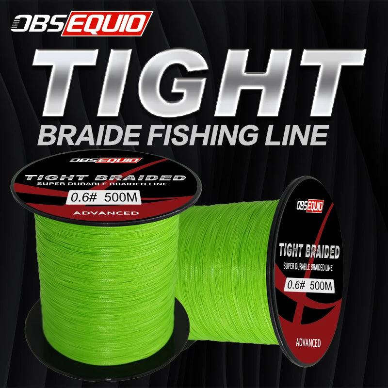 8X Pro Super Power Long Casting Braided Polyethylene Fishing Line 500m Floating Saltwater Freshwater River Green Wire