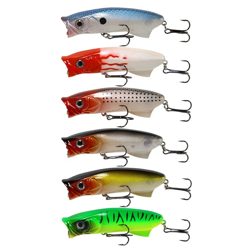 TOP WATER Popper Lure 8cm/11.3g Floating Hard Baits Artificial Bait Fishing Lure