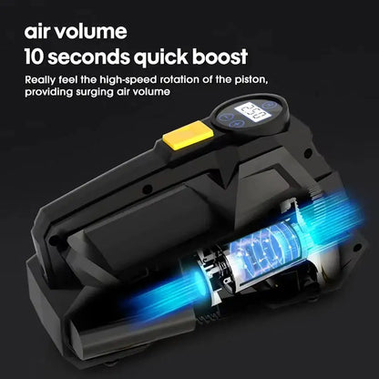 TikTok Hot Selling 150psi Cordless Tire Pressure Air Monitor Portable Smart Car Electric Inflator Pump Consumer Electronics