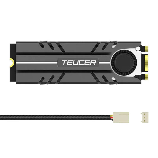 TEUCER M.2 2280 NVME SSD Cooling Vest Radiator Heat Sink with Fan in Stock