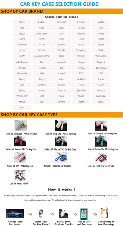 New for Honda Fit TPU Car Key Case Shell Cover Protective Key Fob Bag for Accord Civic CRV CR-V Pilot Insight Ridgeline
