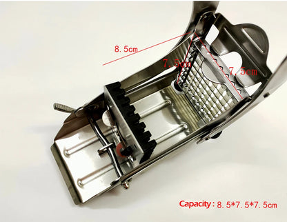 ST45 Stainless Steel Potato Chips Making Machine French Fry Cutter with No-Slip Suction Base Premium Potato Slicer