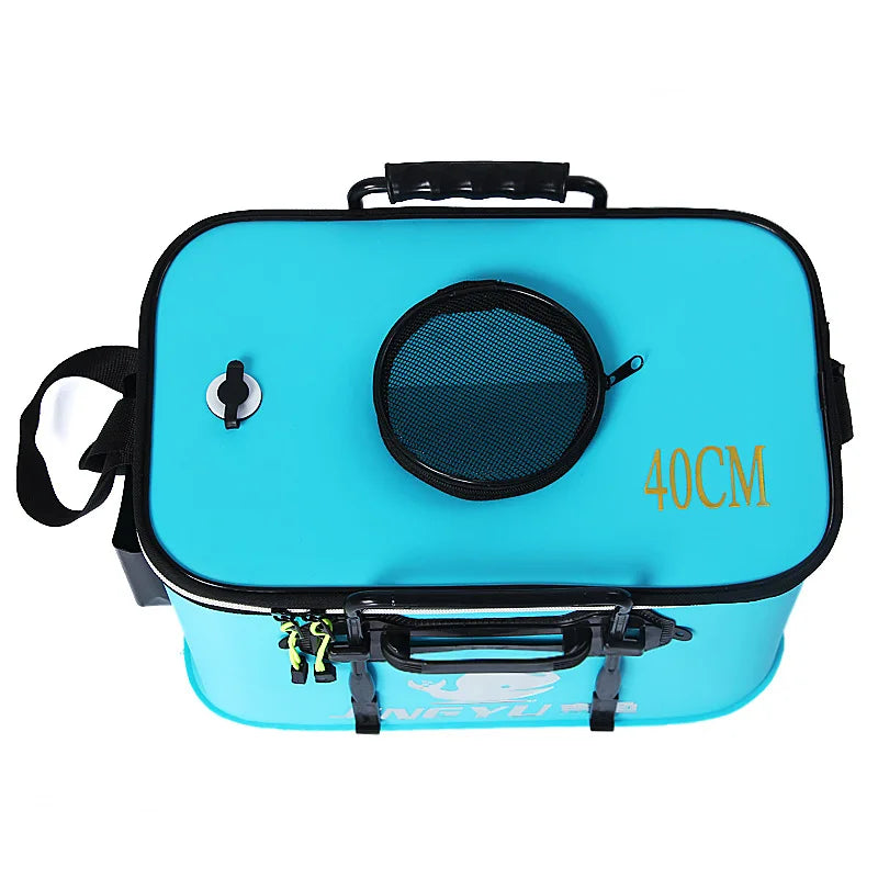 EVA Portable Fishing Bag Folding Thicken Live Fishing Box Tank Bucket Camping Fishing Tackle Fishbox Storage Bag fishing gear