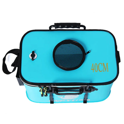 EVA Portable Fishing Bag Folding Thicken Live Fishing Box Tank Bucket Camping Fishing Tackle Fishbox Storage Bag fishing gear