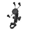 Grip U Bolt Base Ball Mounts Motorcycle Bike Stand Holder Phone Moto Aluminum Flexible Waterproof Bicycle Phone Holder for Ram