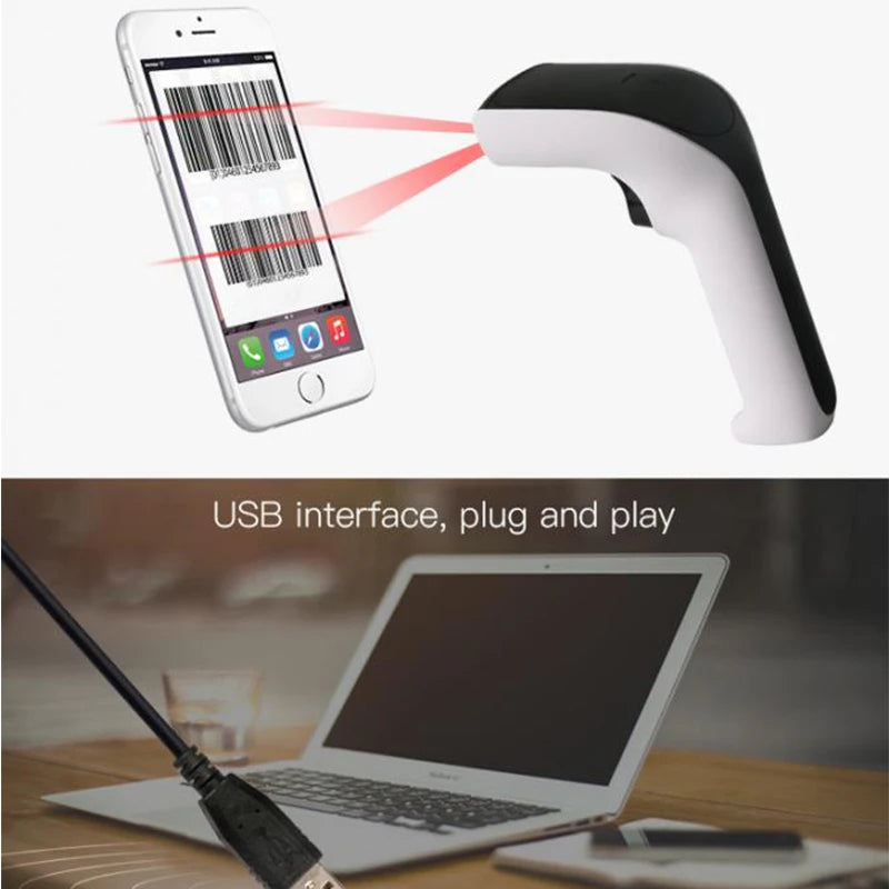 Xkancode 2.4G Cordless QR Code Reader 2D Wireless Barcode Scanner