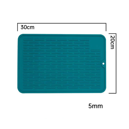 Silicone Dish Quick Bar Drying Dining Table Bath Mat Custom Logo Foldable Kitchen Large Microfiber